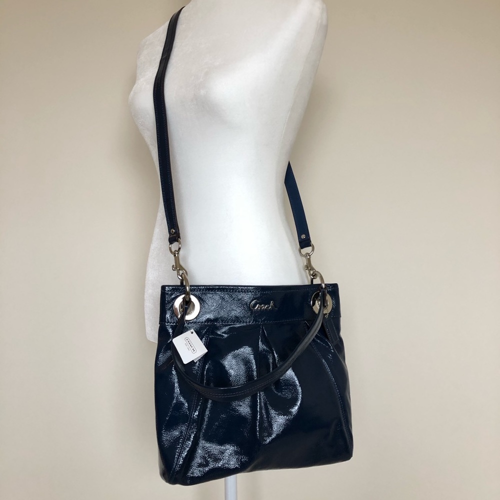 Coach Blue Leather Crossbody Purse NWT